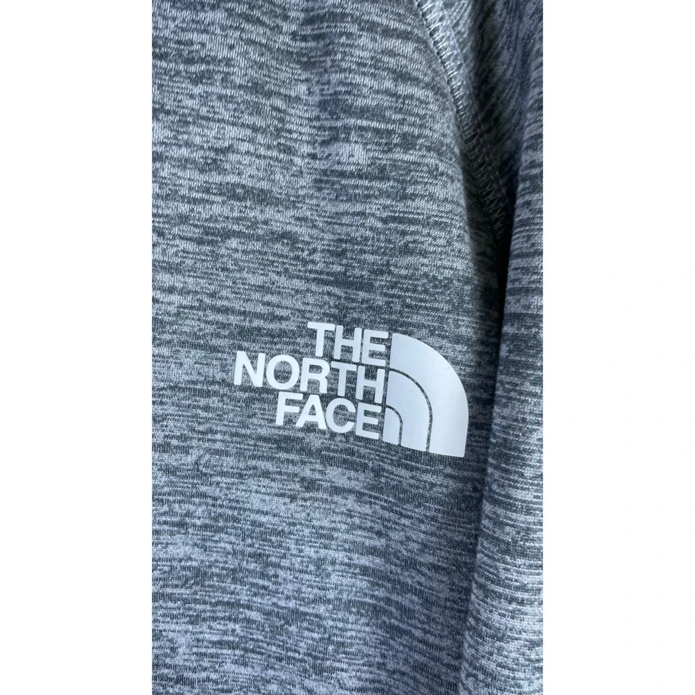 The North Face Full Zip Hoodie Men XL Gray Excellent Fleece Jacket Raglan Sleeve